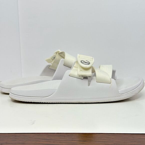 Chaco® Chillos Slide Sandals White Women's Size 8 - Picture 3 of 6